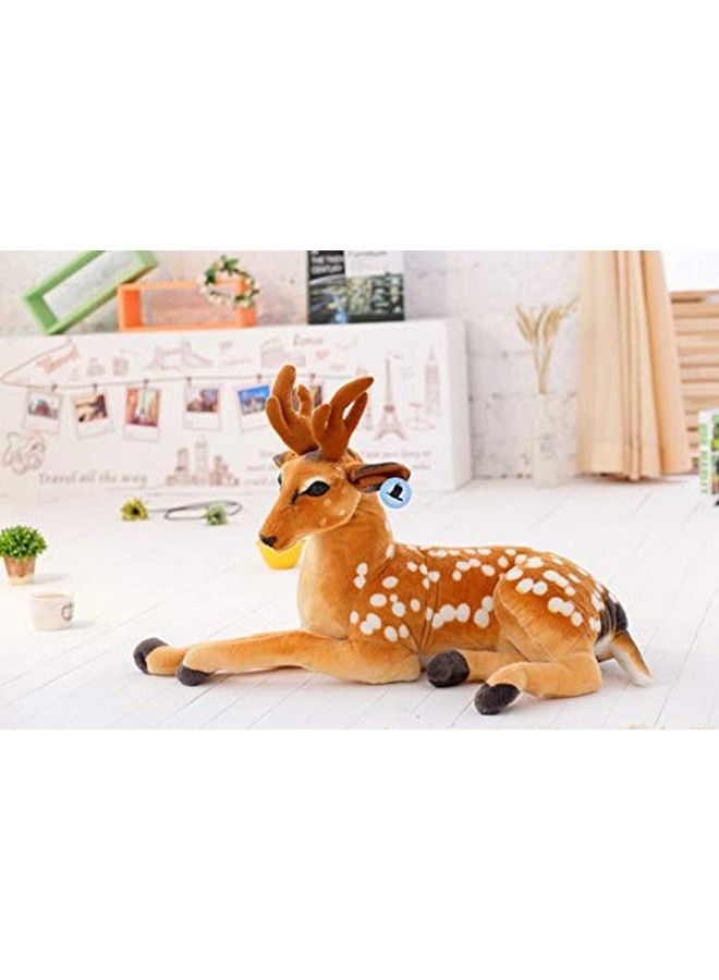 Tickles Cute Deer Soft Stuffed Plush Animal Toy For Kids Birthday Gift Home Decoration (Color: Brown ; Size: 30 Cm) - Image 4