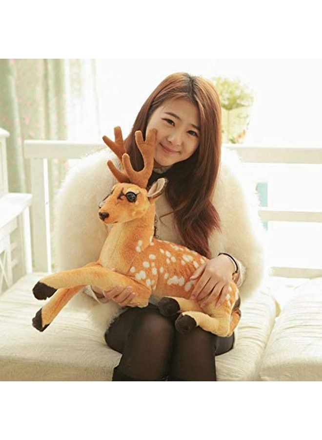Tickles Cute Deer Soft Stuffed Plush Animal Toy For Kids Birthday Gift Home Decoration (Color: Brown ; Size: 30 Cm) - Image 2