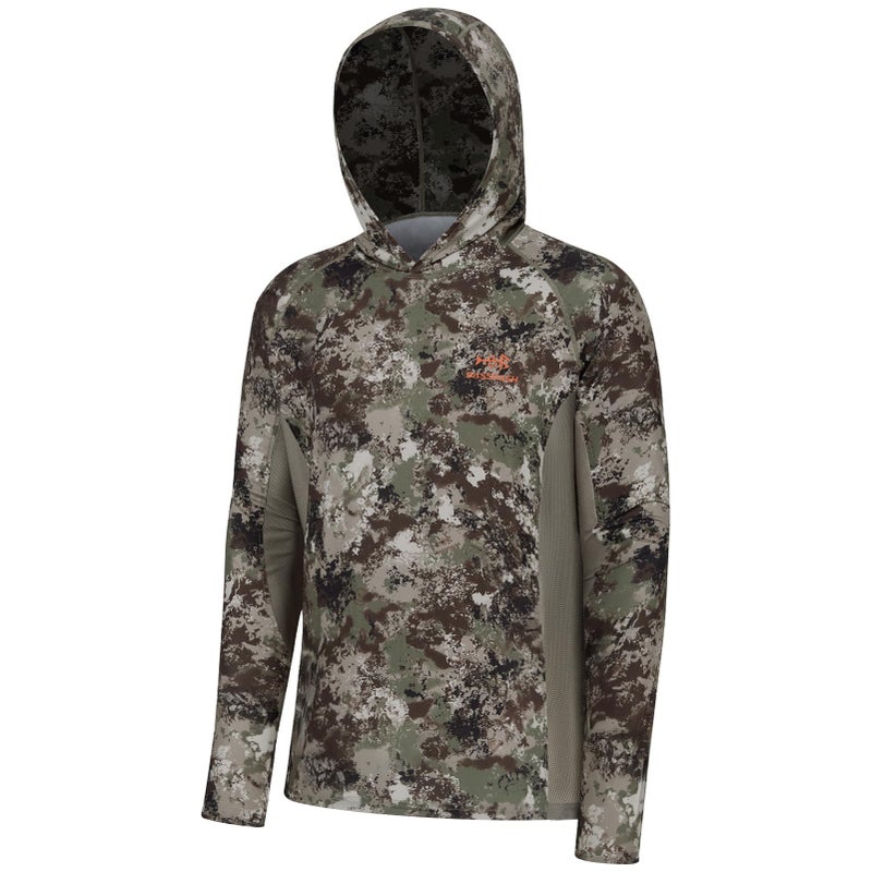 BASSDASH Mens UPF 50 Lightweight Hunting Camo Hoodie Quick Dry Performance Long Sleeve Fishing Shirt with Hood FS30M - Image 2