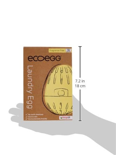 Ecoegg Laundry Egg – 70 Loads | Free & Clear/Fragrance-Free Laundry Detergent | Non-Bio, No Enzymes, Phosphates, Palm Oil or Chlorine Bleach | Safe for Sensitive Skin - Image 3