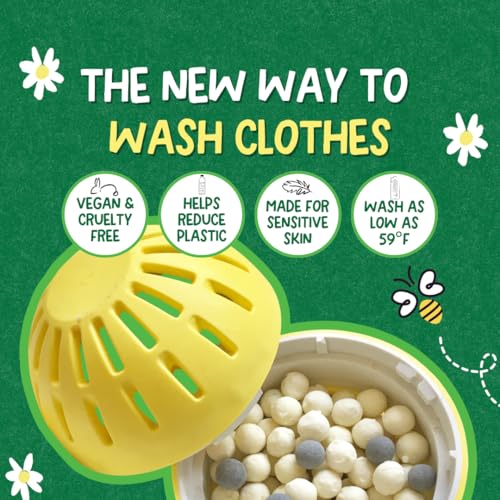 Ecoegg Laundry Egg – 70 Loads | Free & Clear/Fragrance-Free Laundry Detergent | Non-Bio, No Enzymes, Phosphates, Palm Oil or Chlorine Bleach | Safe for Sensitive Skin - Image 4