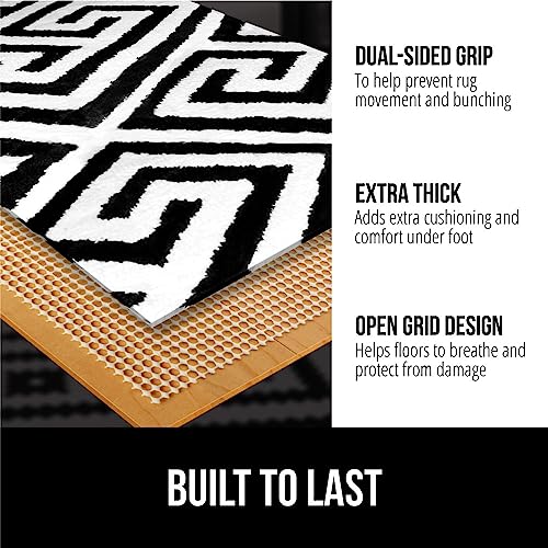 GORILLA GRIP Strong Rug Pad Gripper 5x8 FT US Designed Grips Help Keep Area Rugs Safe and in Place Slip and Skid Resistant Pads for Hard Floors Under Carpet Mat Cushion and Hardwood Protection - Image 3