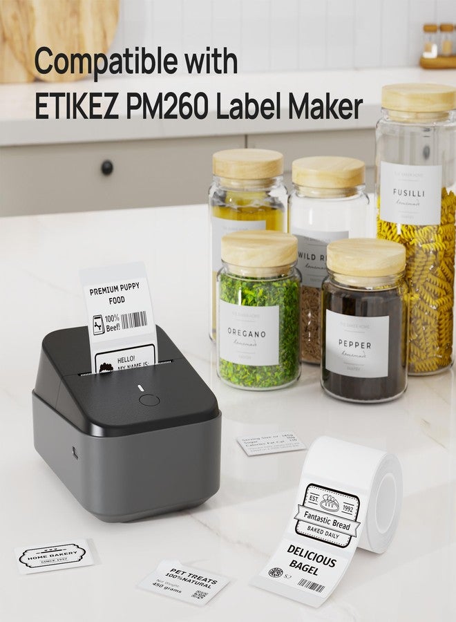 ملصق حراري من إيتيكيز لطابعة PM260، شريط حراري 2 بوصة × 1.18 بوصة (50 × 30 مم)، مقاوم للماء، ملصق متعدد الأغراض، لفة واحدة من 230 ورق حراري ذاتي اللصق (أبيض) - Image 3