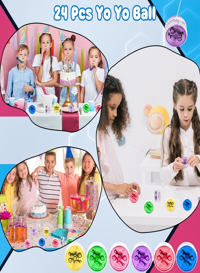 Drayear 24 Pack Led Light up Yo Yo Colorful Beginner Yo Yo Ball Light up Responsive Ball for Kids Birthday Party Goodie Bag Fillers Classroom Rewards, 6 Colors - Image 4
