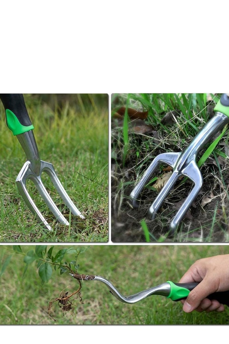 LINGWEI Premium 9-Piece Garden Tool Set with Heavy-Duty Stainless Steel Tools, Pruning Shears, Gloves & Organizer Bag - Image 3