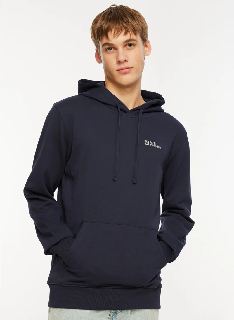 جاك ولفسكن Tommy Hoody Navy Blue Men's Hooded Sweatshirt 1000003TR