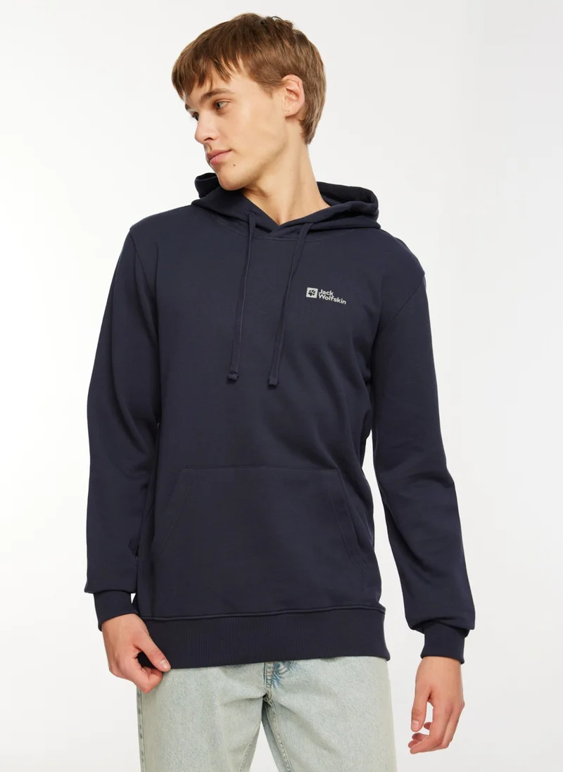 جاك ولفسكن Tommy Hoody Navy Blue Men's Hooded Sweatshirt 1000003TR