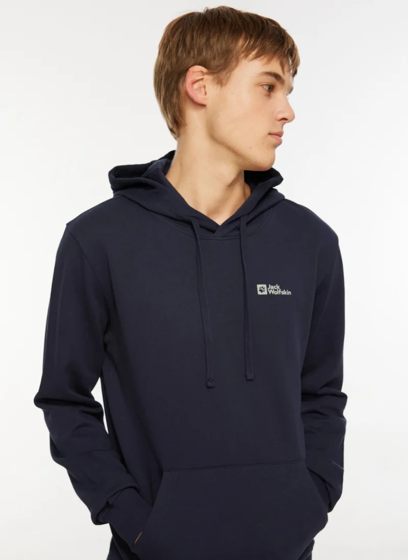 جاك ولفسكن Tommy Hoody Navy Blue Men's Hooded Sweatshirt 1000003TR