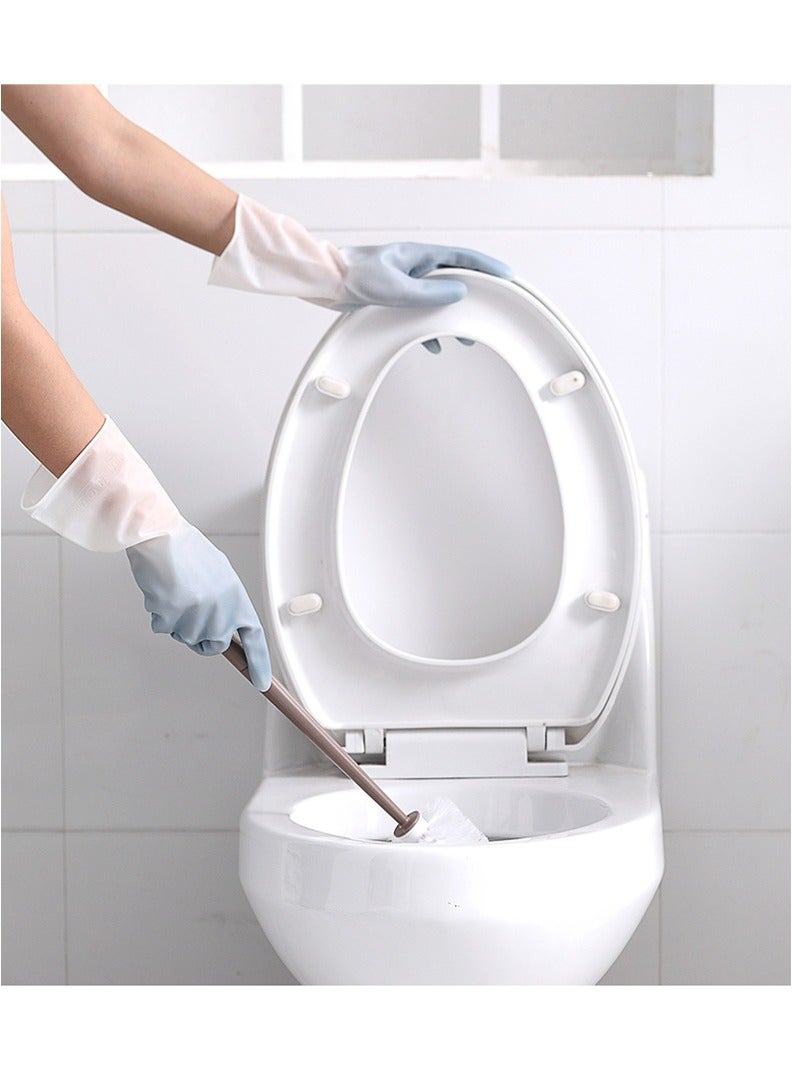 Multifunctional Kitchen Dishes Cleaning Waterproof Long Sleeved Skin Care Gloves Dishwashing Gloves Rubber Cleaning Gloves for Household Non Slip Household Cleaning Gloves - Image 4