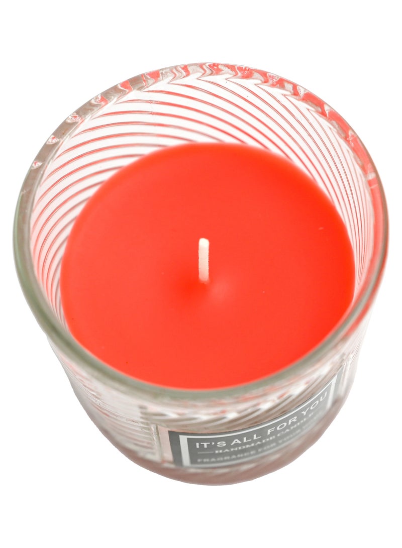 شمعة صديقة للبيئة مع مرطبان، مزيج نباتي | شموع معطرة برائحة العلاج العطري تدوم طويلاً، شموع عطرية مع برطمانات زجاجية كهرمانية/أفضل ديكور للشموع - Image 2