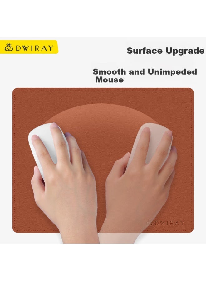 Diyi Workshop Diyigongfang Mouse Pad, Small Desk Mat, Laptop Pad, Office Mat, Gaming Mouse Pad, Portable Desktop Mat, Writing Pad, Leather Sched Rectangular 270x210mm - Image 3