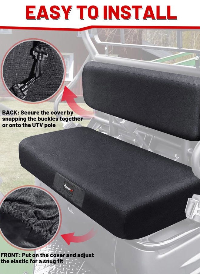 StarknightMT Mule Bench Seat Cover - Waterproof Seat Covers Compatible with Kawasaki Mule 600/610 UTV Mule Seat Cover Accessory Part - Image 5