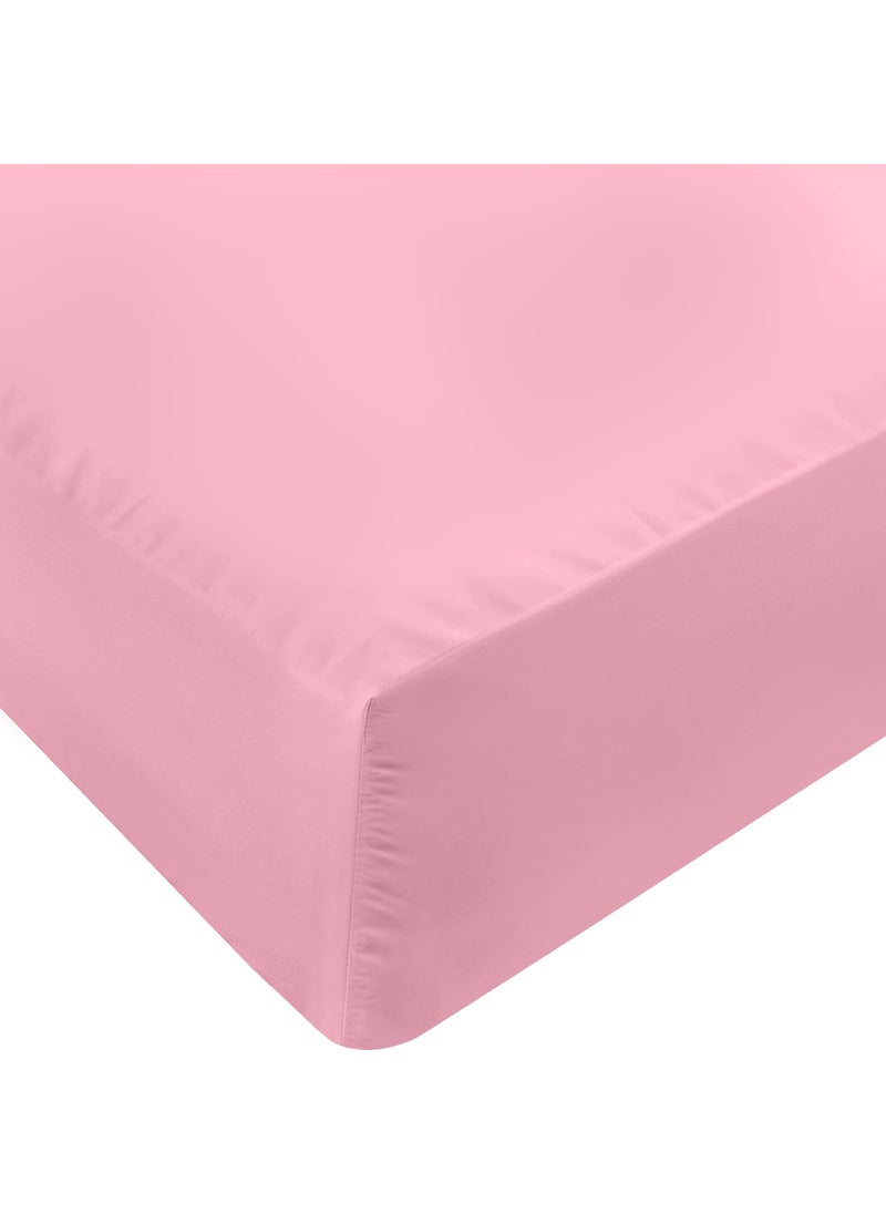 Utopia Bedding Utopia Bedding Queen Fitted Sheet - Bottom Sheet - Deep Pocket - Soft Microfiber - Shrinkage and Fade Resistant - Easy Care -1 Fitted Sheet Only (Pink)  - Image 1