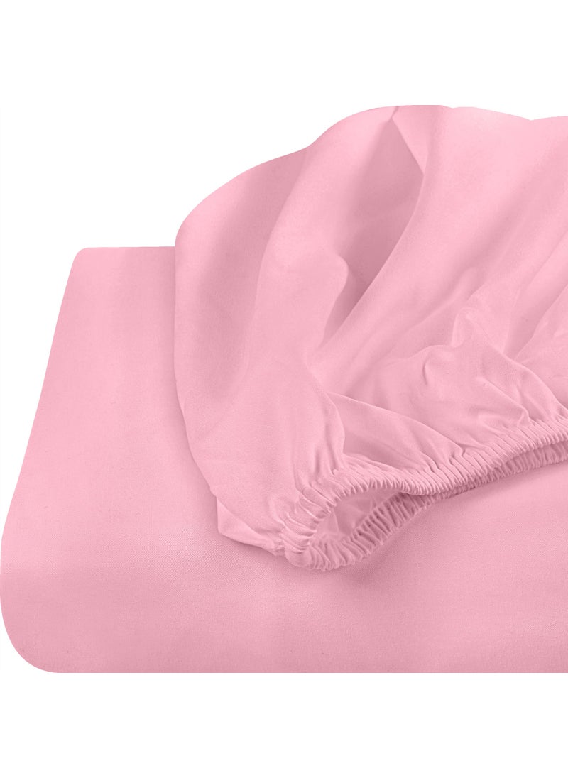 Utopia Bedding Utopia Bedding Queen Fitted Sheet - Bottom Sheet - Deep Pocket - Soft Microfiber - Shrinkage and Fade Resistant - Easy Care -1 Fitted Sheet Only (Pink)  - Image 4
