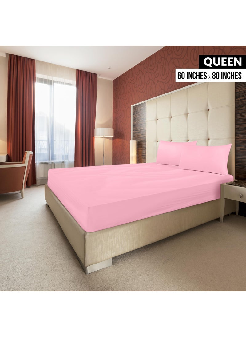 Utopia Bedding Utopia Bedding Queen Fitted Sheet - Bottom Sheet - Deep Pocket - Soft Microfiber - Shrinkage and Fade Resistant - Easy Care -1 Fitted Sheet Only (Pink)  - Image 2