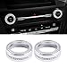 PIFOOG Bling Accessories for Ford Explorer 2020 2021 2022 2023 Volume Knob Cover VOL Tune Button Decals Car Interior Parts Sparkly Girly Men Crystal Metal 2PCS - Image 2
