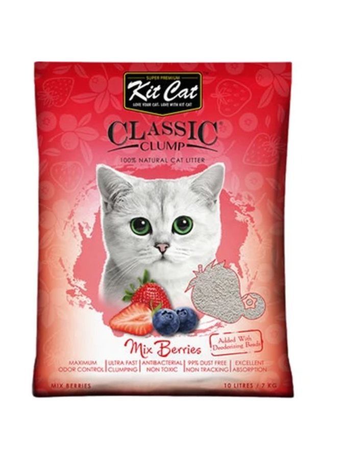 كيت كات رمل كلاسيك للقطط برائحة التوت و الفراولة 10 لتر