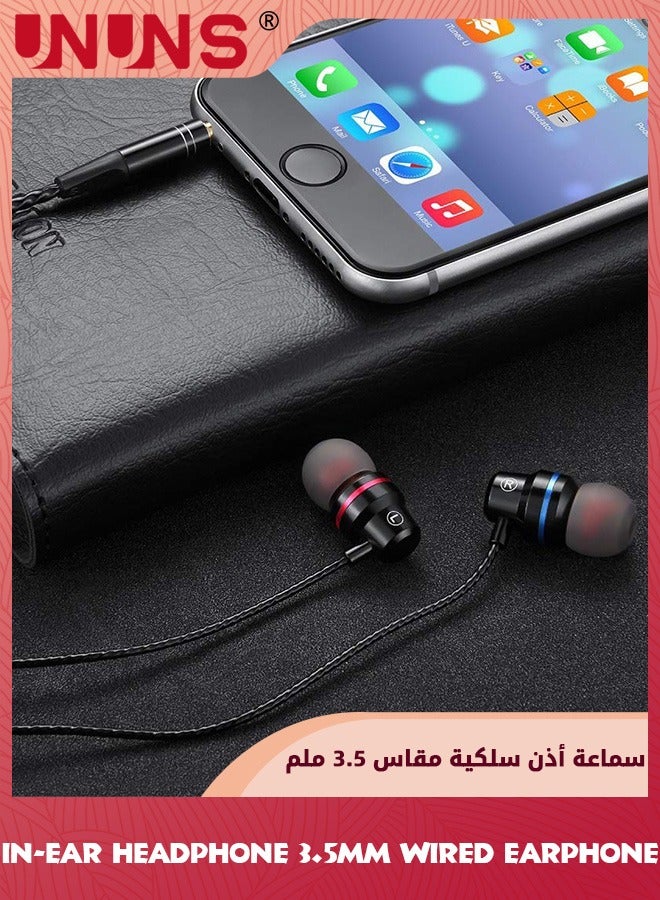 UNUNS In-ear Headphone,3.5mm Wired Headphones With Type C Adapter,Noise Cancelling Earphones With Microphone,Stereo Sound Headset For MacBook iPhone iPod iPad Samsung Galaxy Android Tablet MP3 - Image 3