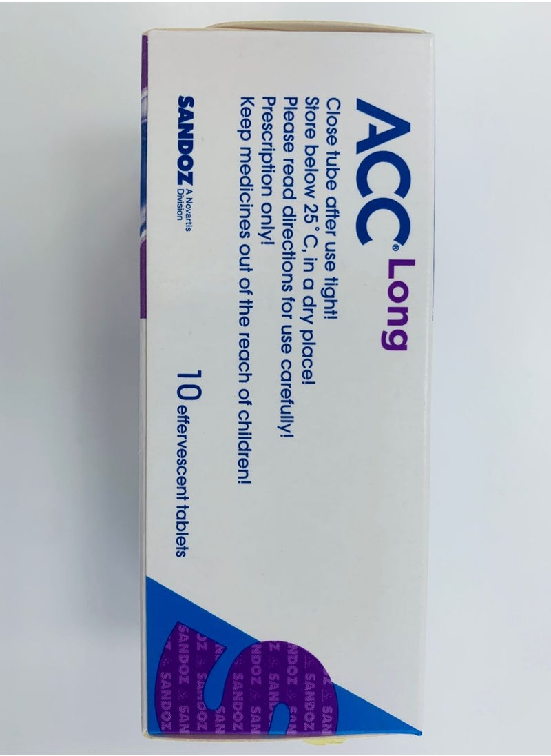 Sandoz ACC Long 600 mg Effervescent Tablets 10's  - Image 2