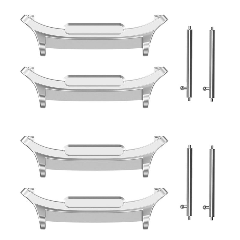 SKEIDO 2-Pair Connectors for Samsung Galaxy Watch Ultra 47mm, 22mm Stainless Steel Adapters for Watch Bands - Image 1