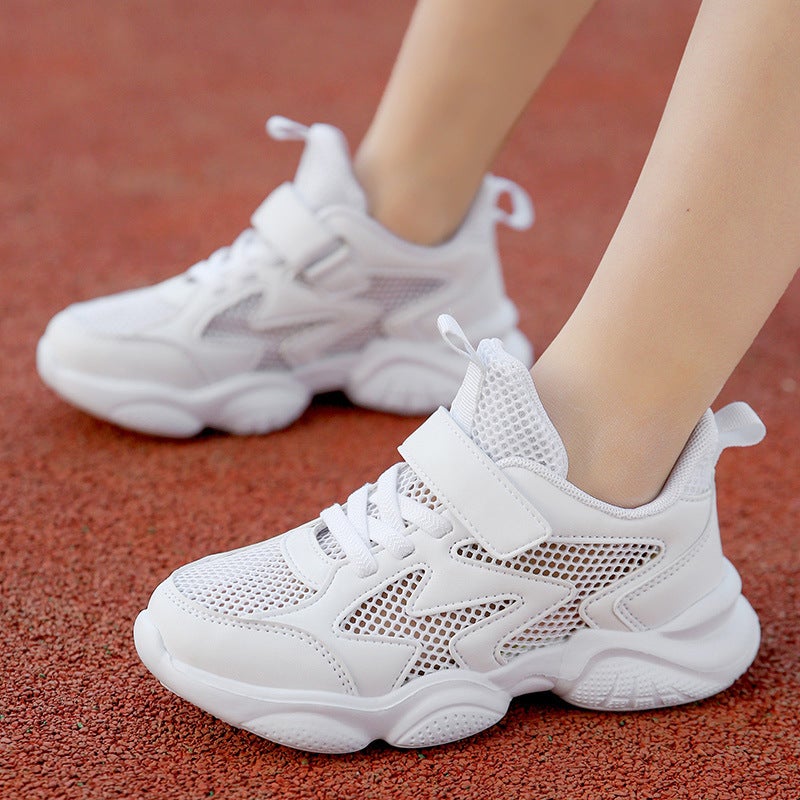 Mesh Sneakers Lightweight Flexible Sole Walking Shoes For Kids Indoor And Outdoor Activities - Image 1