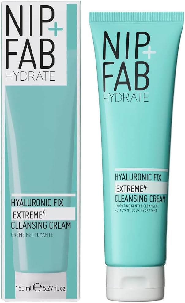 NIP+FAB كريم تنظيف نيب فاب بحمض الهيالورونيك فكس إكستريم 4 - منظف لطيف وغسول للوجه مضاد للشيخوخة ومرطب للبشرة الجافة والحساسة - Image 2