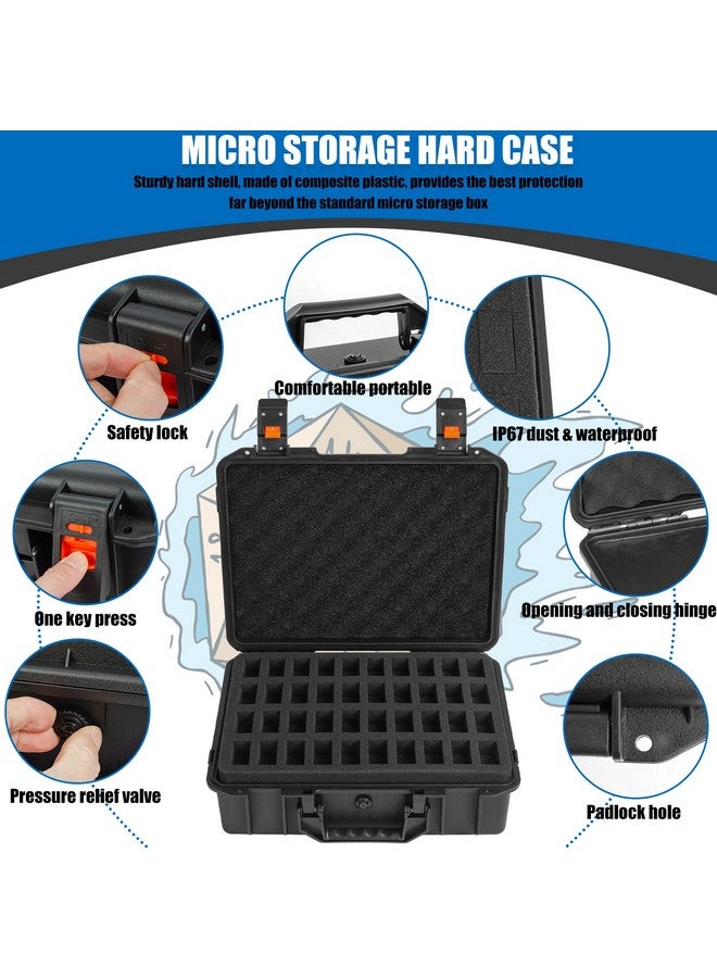 TORIBIO Miniature Storage Figure Hard Shell Case, 108 Slot Miniature Sturdy Hard Case Figurine Miniature Carrying Case, Compatible with 40k and More Miniature - Image 5