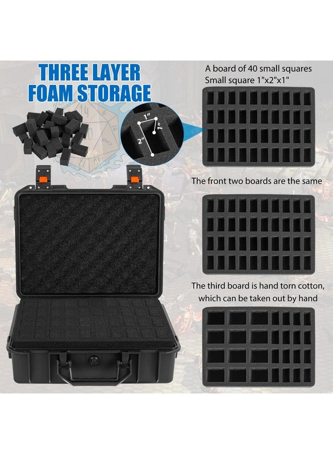 TORIBIO Miniature Storage Figure Hard Shell Case, 108 Slot Miniature Sturdy Hard Case Figurine Miniature Carrying Case, Compatible with 40k and More Miniature - Image 3