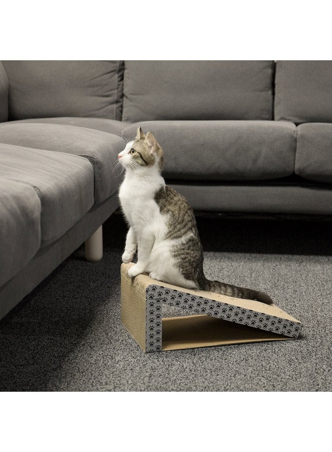iPrimio Cat Scratch Ramps (2 Ramps for One Price) - Foldable for Travel and Easy Storage - Great for Cats Playing Over, Laying, and Scratching - Patent Pending Design (2 Pack) - Image 4