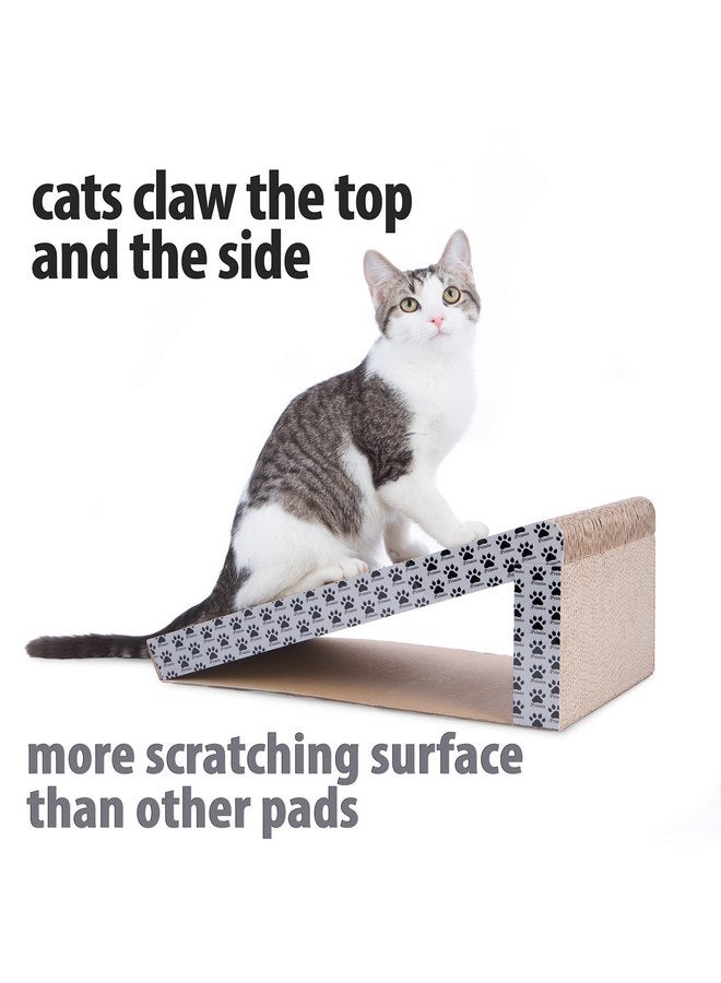 iPrimio Cat Scratch Ramps (2 Ramps for One Price) - Foldable for Travel and Easy Storage - Great for Cats Playing Over, Laying, and Scratching - Patent Pending Design (2 Pack) - Image 2