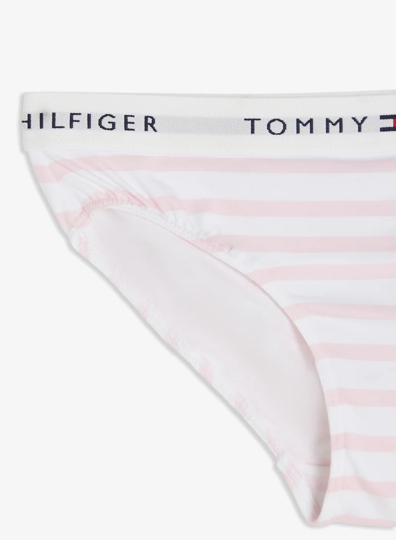Tommy Hilfiger Brown Kids 2 Pack Stripe Logo Band Bikini for Women | Best Price UAE