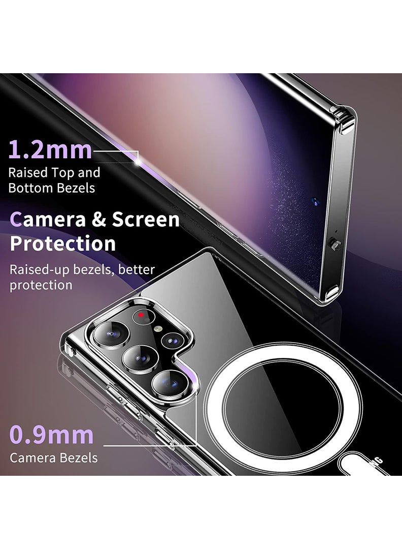 Theodor Magnetic Case for Samsung Galaxy S23 Ultra 6.8-inch Compatible with MagSafe Wireless Charging, Shockproof Phone Bumper Cover California Black copy - Image 4