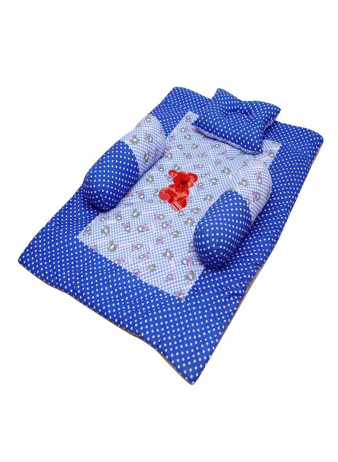 Creative Textiles Cotton Multicolor Baby Bedding Set 4Pc Feels Like Mother's Lap (Red Bear Design) Soft Cotton Material NestUltra Soft Cusioned - Image 2