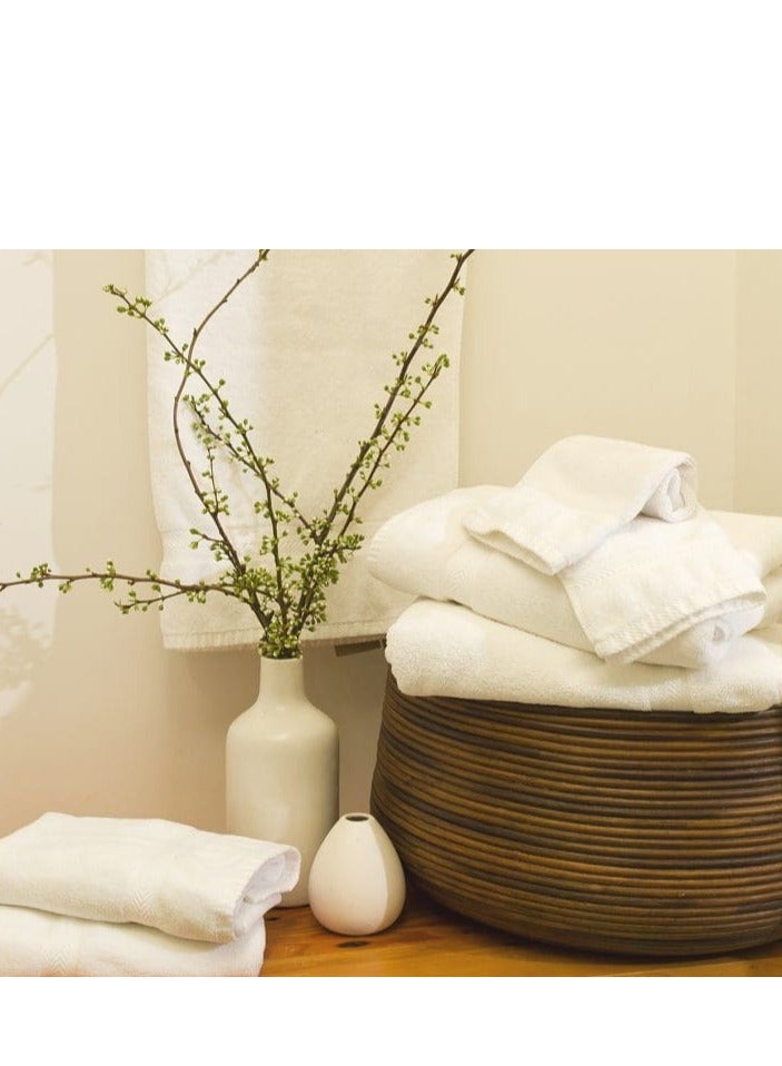 تى ام هوم فوط فندقية بيضاء من TM Home – قطن مصري 100% – ناعمة، ماصة، ومتينة  - Image 4