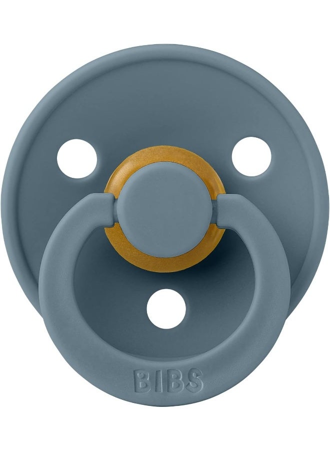 BIBS لهايات BIBS | لهاية أطفال من المطاط الطبيعي | مجموعة من 2 لهاية خالية من BPA | مصنوعة في الدنمارك | عاجي/بترولي | الحجم 0-6 أشهر - Image 4