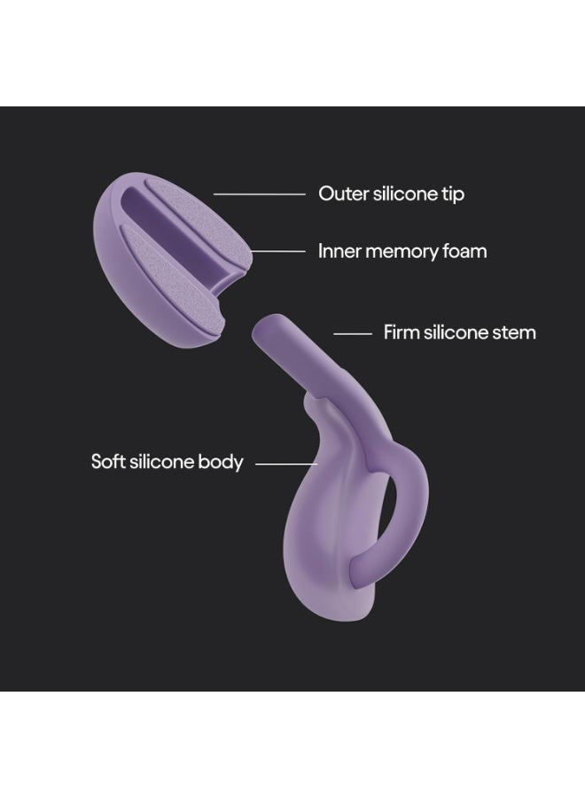 Loop Dream – Silicone/Memory Foam Earplugs for Muffling Snoring & Sleeping | Customized Fit | 27dB (SNR) Noise Reduction - Image 4
