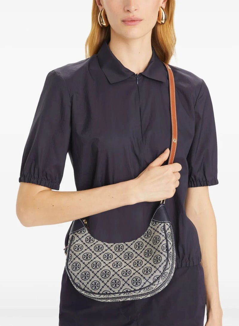 Burch T Monogram Crescent shoulder bag - Image 5