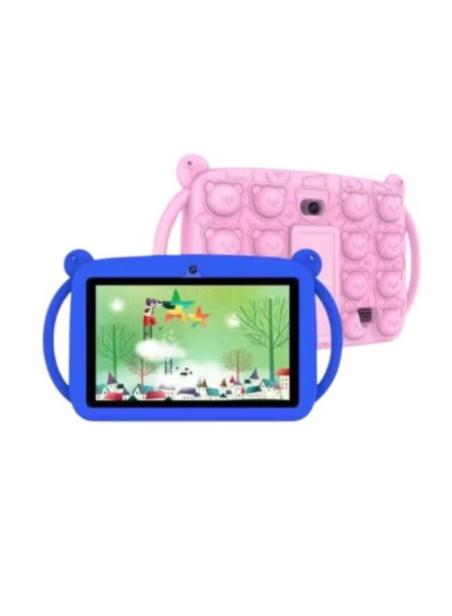BESTRIO S3 Kids Tablet – 7-Inch Display, 128GB Storage, 4GB RAM, 3000mAh Battery, Durable Protective Case, Educational & Entertainment Tablet for Children, Safe, Portable, and Fun - Image 1