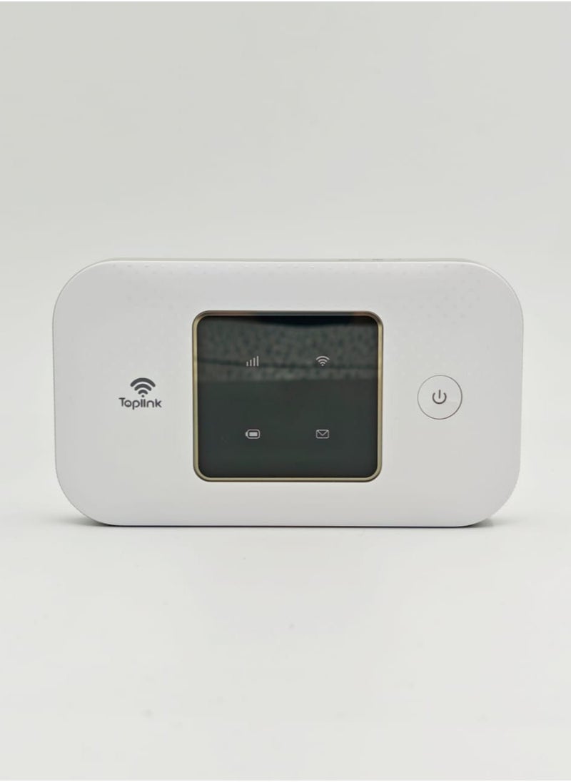 TOPLINK - MR52 Ultra 4G Pocket Mobile Wi-Fi Router With 4600mAh Battery ，LTE Cat4, Connects Up 12 Users,300Mbps Wireless(White) - Image 1
