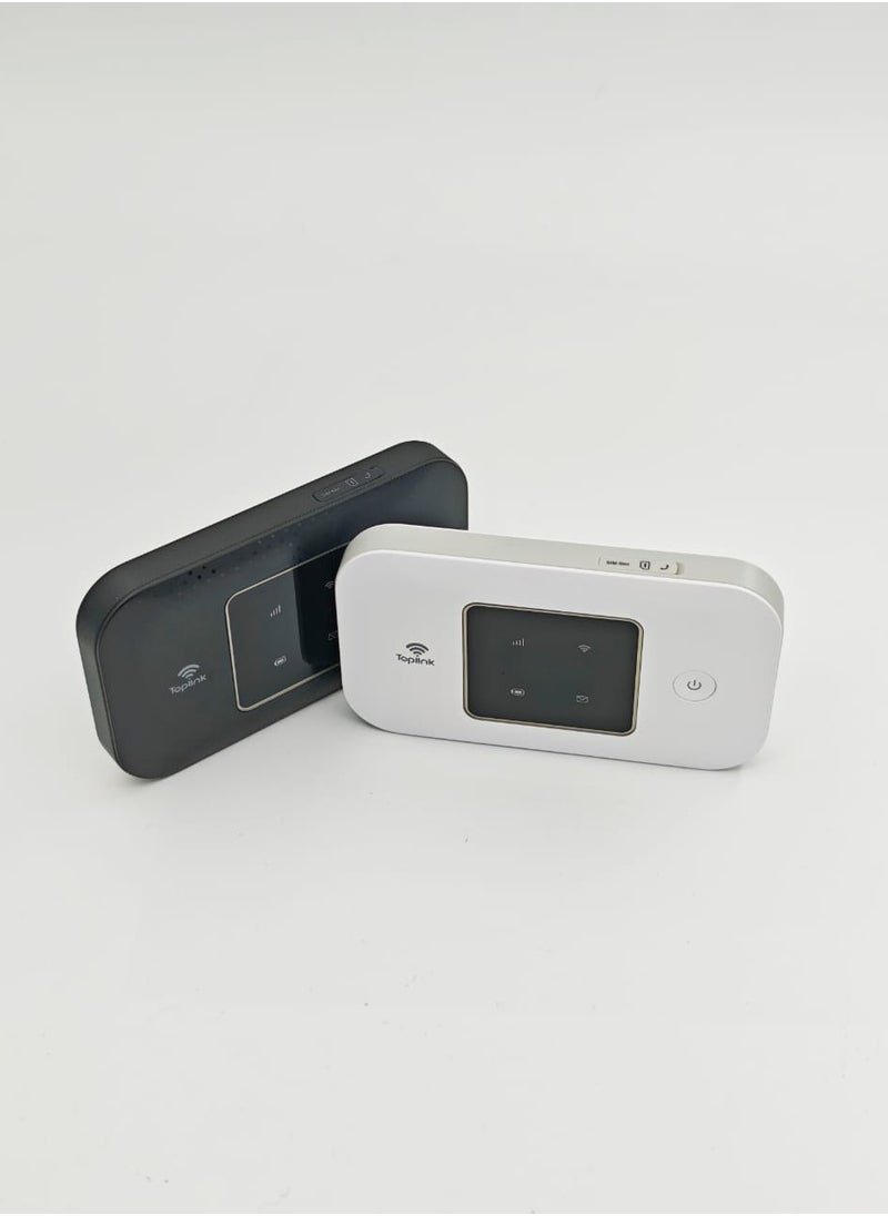 TOPLINK - MR52 Ultra 4G Pocket Mobile Wi-Fi Router With 4600mAh Battery ，LTE Cat4, Connects Up 12 Users,300Mbps Wireless(White) - Image 1
