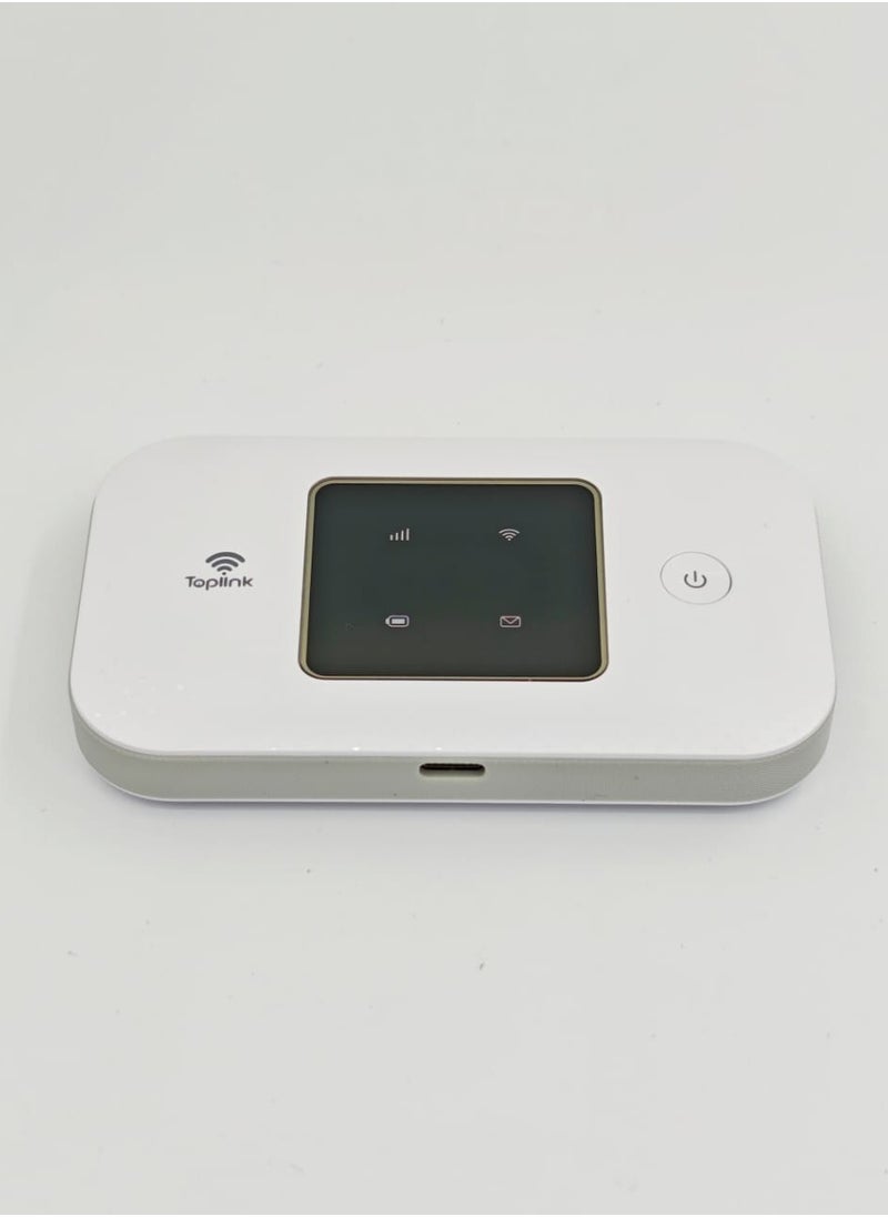 TOPLINK - MR52 Ultra 4G Pocket Mobile Wi-Fi Router With 4600mAh Battery ，LTE Cat4, Connects Up 12 Users,300Mbps Wireless(White) - Image 1