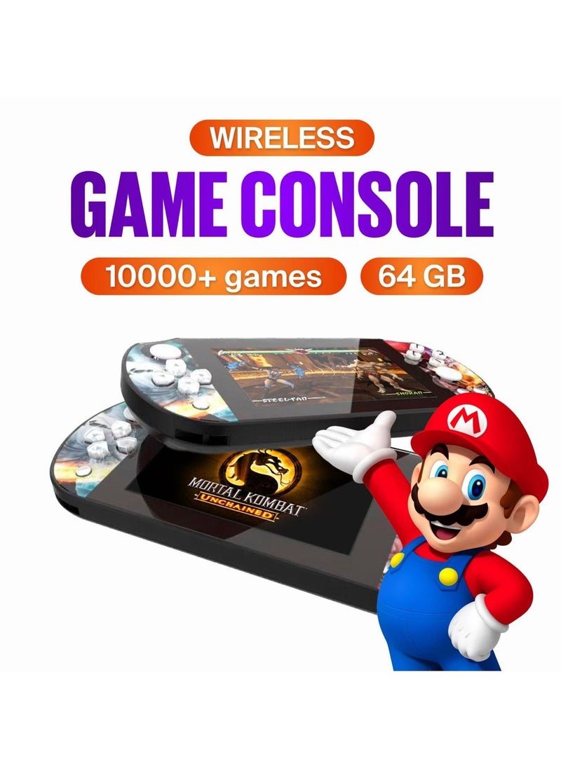 offline - Handheld Double Joystick Video Game Console 64GB 10000+ Games For Kids - Image 1