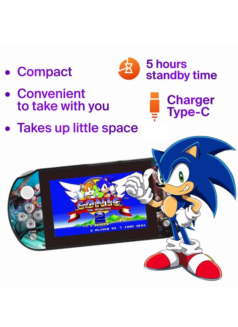 offline - Handheld Double Joystick Video Game Console 64GB 10000+ Games For Kids - Image 1