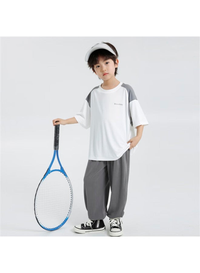 Haima Kids Boys Quick-dry Short Sleeve T-shirt Summer  New Kids Cooling Tee Boys Big Kids Half Sleeve Top - Image 4