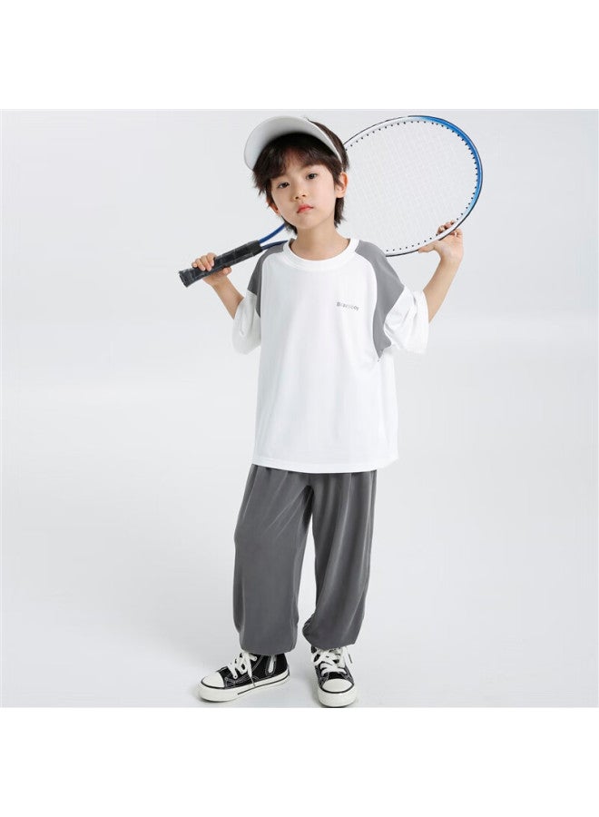 Haima Kids Boys Quick-dry Short Sleeve T-shirt Summer  New Kids Cooling Tee Boys Big Kids Half Sleeve Top - Image 2
