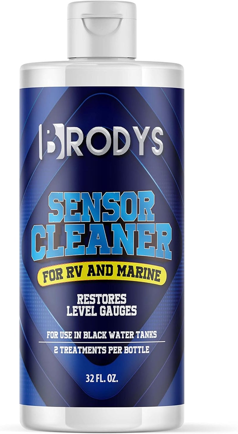 BRODYS - RV and Marine Sensor Cleaner Liquid for Black Water Holding Tanks ( Fix your sensors, Clear clogs and toilet back ups, bio-enzymatic formula) 32oz Easy assemble - Image 1