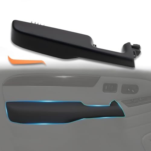 Gagsu 12472876 Front Door Panel armrest Driver Side Handle Compatible with Chevrolet Suburban Tahoe Avalanche Silverado Cadillac Escalade ESV EXT GMC Yukon XL Sierra 1999-2006 (Black) - Image 1