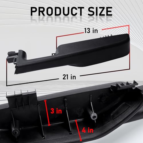 Gagsu 12472876 Front Door Panel armrest Driver Side Handle Compatible with Chevrolet Suburban Tahoe Avalanche Silverado Cadillac Escalade ESV EXT GMC Yukon XL Sierra 1999-2006 (Black) - Image 4