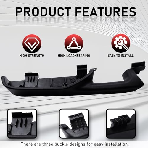 Gagsu 12472876 Front Door Panel armrest Driver Side Handle Compatible with Chevrolet Suburban Tahoe Avalanche Silverado Cadillac Escalade ESV EXT GMC Yukon XL Sierra 1999-2006 (Black) - Image 5