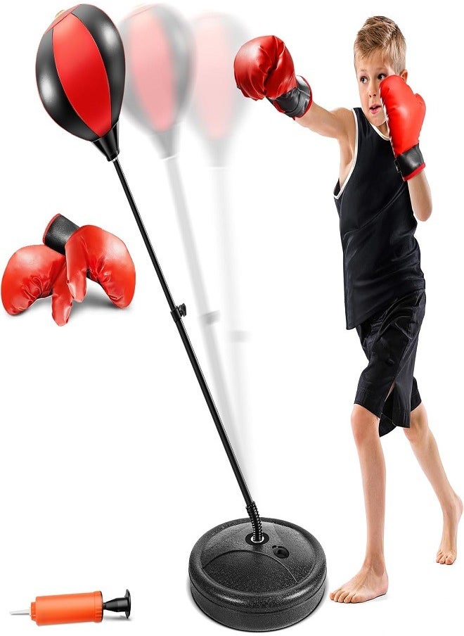 Boxing Punching Bag Set for Kids , Boxing Ball for Kids with Gloves  - Image 1